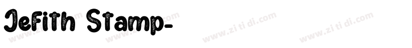 Jefith Stamp字体转换 Jefith Stamp字体转换